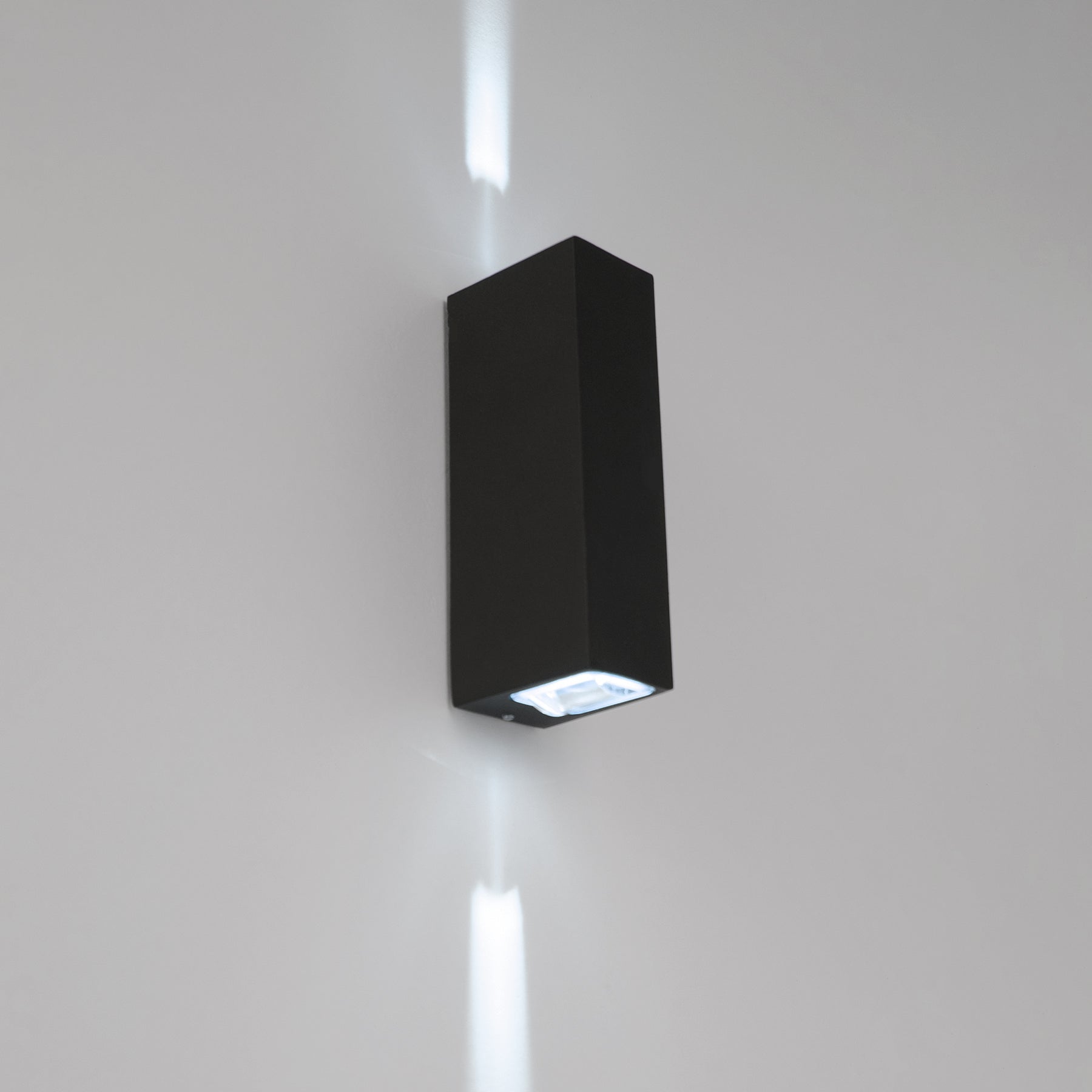 G.W.S. LED LED Wall Lights Cool White (6000K) 6W Black Up and Down LED Wall Light (WL-D)