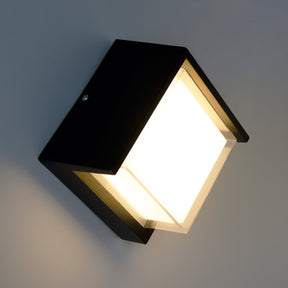 G.W.S. LED LED Wall Lights Warm White (3000K) 12W Black Square LED Wall Light (WL-C-SQ)