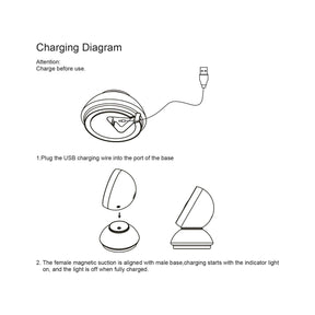 G.W.S. LED RGB+CCT Smart LED Ambient Magnetic Lamp RGB+CCT