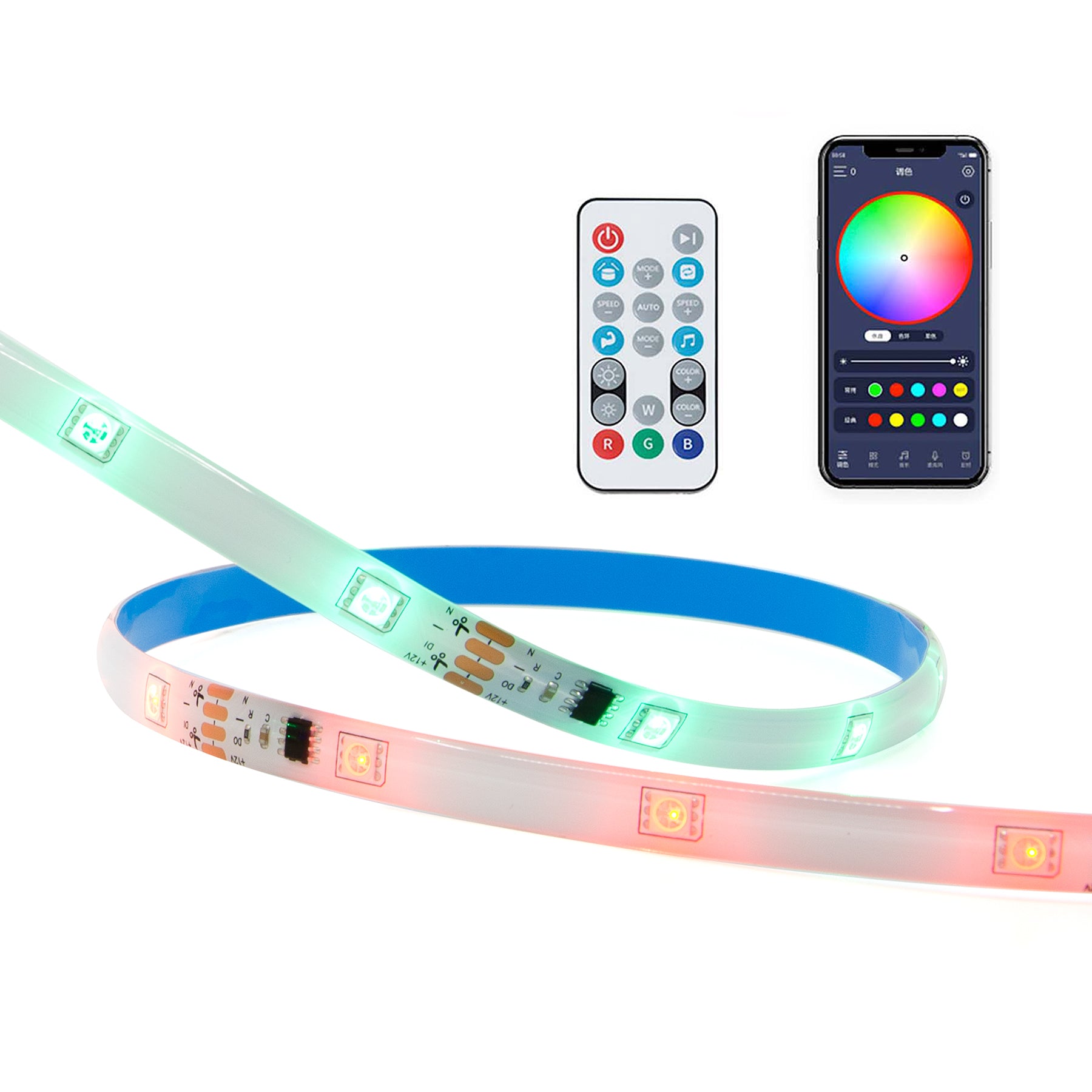 Valceno Smart LED Strip Light RGBIC