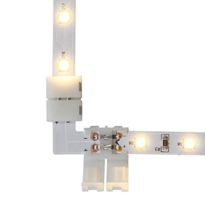 G.W.S LED Wholesale 2 Pin LED Single Colour Strip Light Corner L Shape Connector