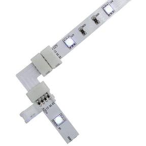 G.W.S LED Wholesale 4 Pin LED RGB Strip Light Corner L Shape Connector