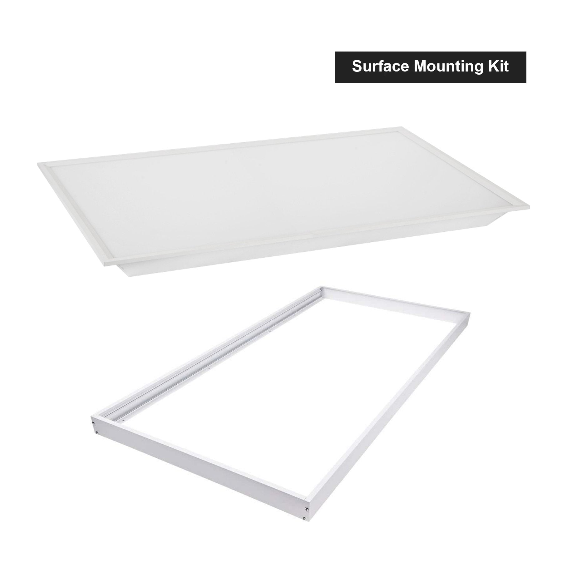 G.W.S LED Wholesale 595x1195mm LED Panel Lights Surface Mounted (With Mounting Frame Kit) / Neutral White (4000K) / No 595x1195mm 84W White Frame LED Panel Light