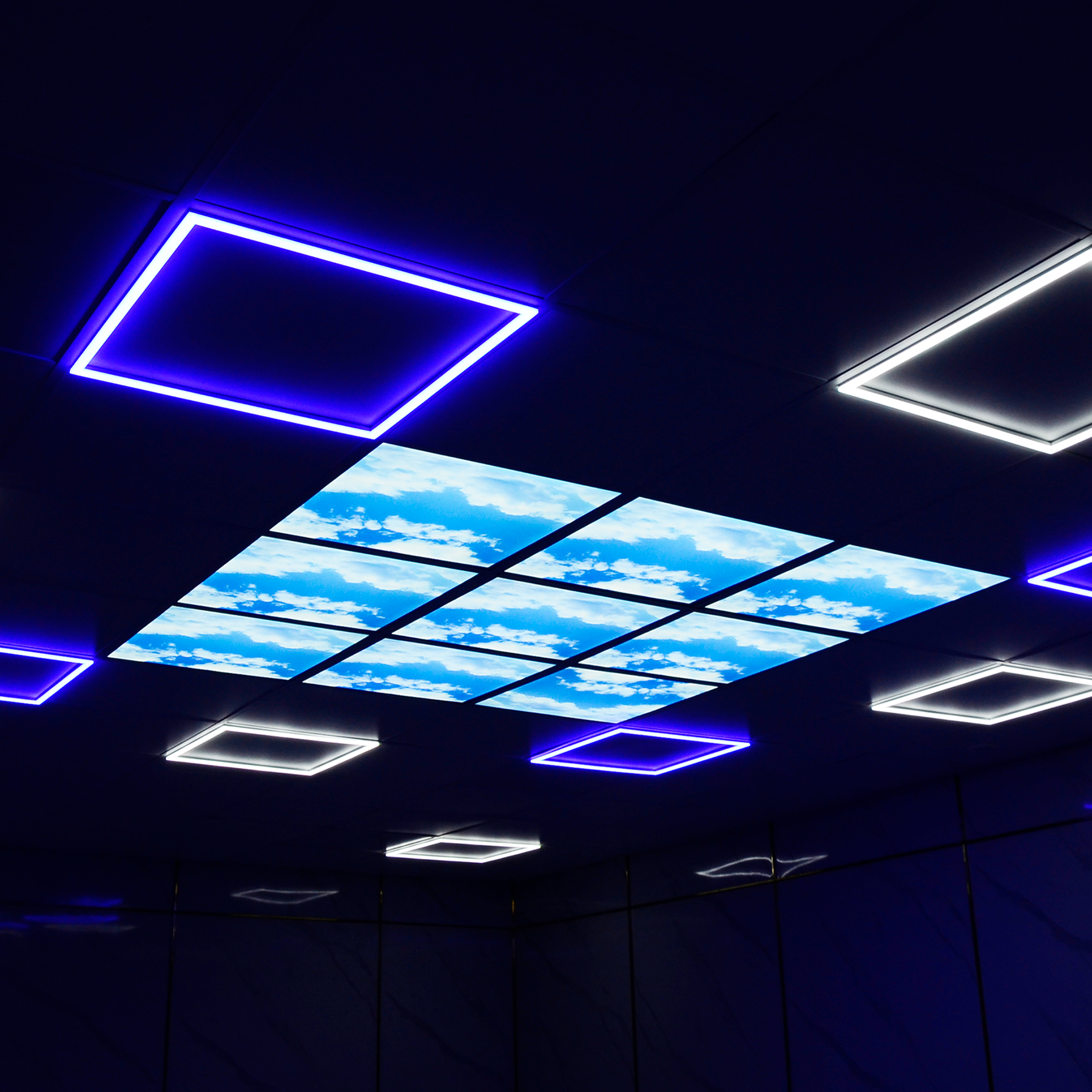 595x595mm 42W White Frame LED Panel Light