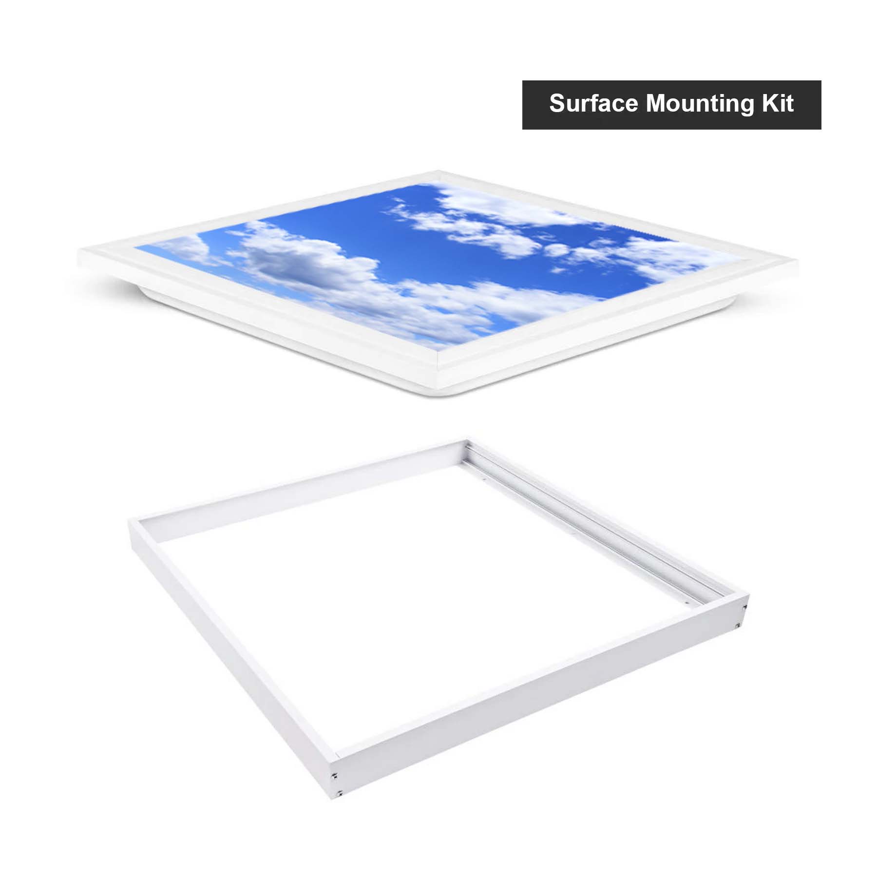 G.W.S LED Wholesale 595x595mm LED Panel Lights Surface Mounted (With Mounting Frame Kit) / Sky / No 595x595mm 42W LED Sky Panel Light