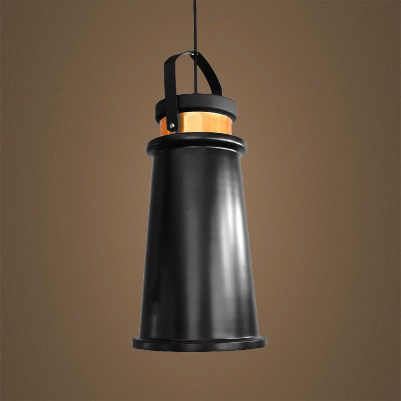 G.W.S LED Wholesale Black Long Funnel (PD-B2) Pendant Ceiling Light