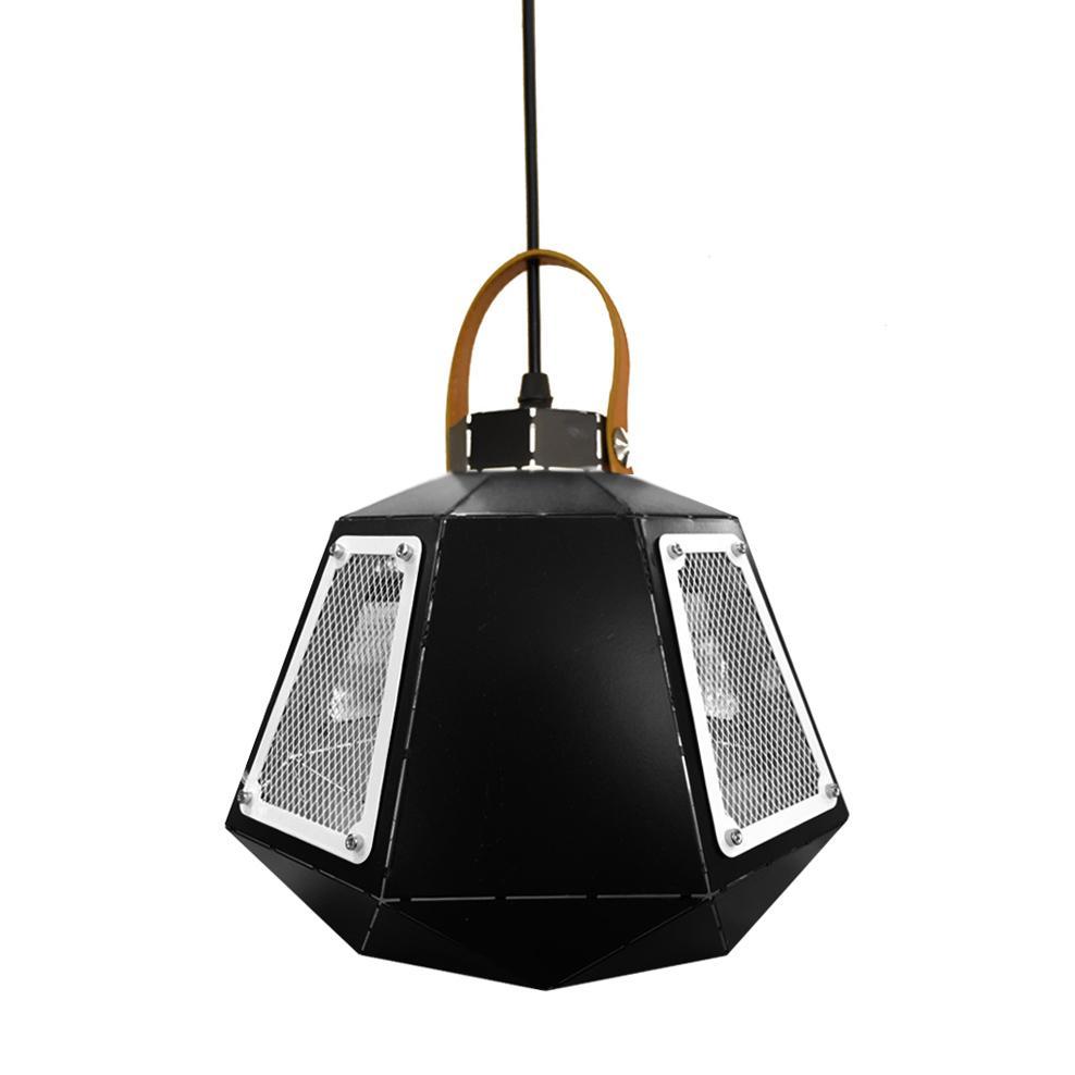 G.W.S LED Wholesale Black & White Cage (PD-BX) Pendant Ceiling Light