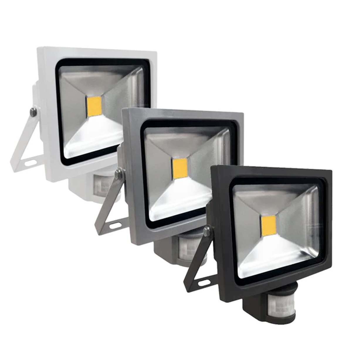 G.W.S LED Wholesale Classic LED Floodlight Classic LED Flood Light With PIR Motion Sensor, Buy 1 Get 1 Free