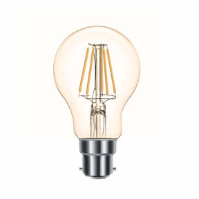 G.W.S LED Wholesale Filament LED Bulbs Globe (Amber) / B22 / Warm White (2700K) A60 Vintage Style Dimmable B22 8W LED Filament Globe GLS Light Bulb