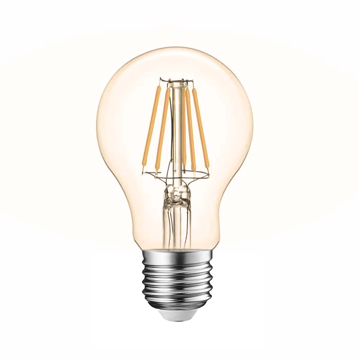 G.W.S LED Wholesale Filament LED Bulbs A60 Vintage Style Dimmable E27 8W LED Filament Globe GLS Light Bulb