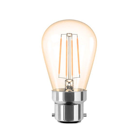 G.W.S LED Wholesale Filament LED Bulbs Pear (Amber) / B22 / Warm White (2700K) S14 Vintage Style Dimmable B22 4W LED Filament Pear Light Bulb