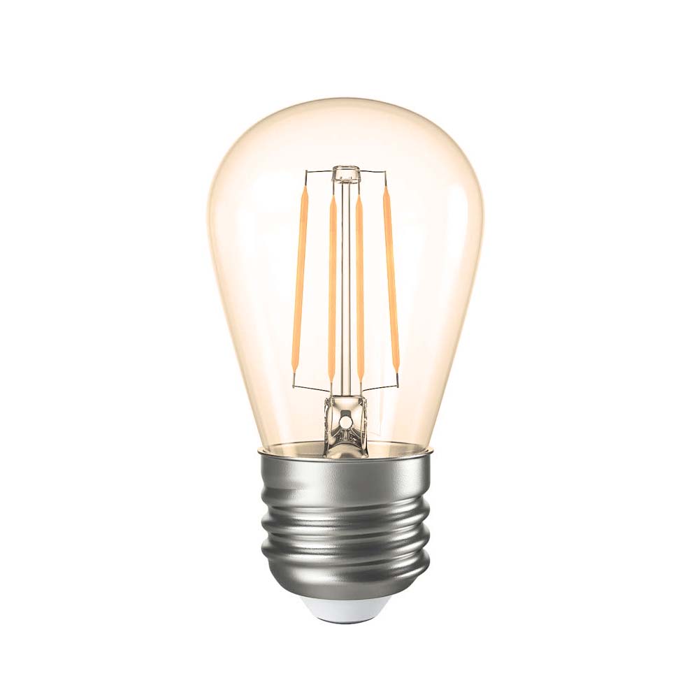 G.W.S LED Wholesale Filament LED Bulbs Pear (Amber) / E27 / Warm White (2700K) S14 Vintage Style Dimmable E27 4W LED Filament Pear Light Bulb