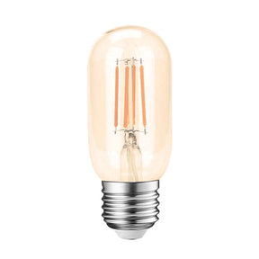 G.W.S LED Wholesale Filament LED Bulbs Tubular (Amber) / E27 / Warm White (2700K) T45 Vintage Style Dimmable E27 4W LED Filament Tubular Light Bulb