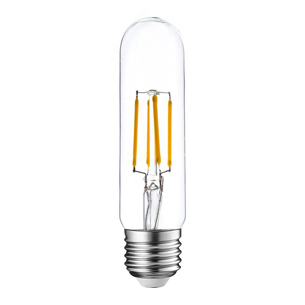 G.W.S LED Wholesale Filament LED Bulbs Tubular (Clear) / E27 / Warm White (2700K) T30-125 Vintage Style Dimmable E27 4W LED Filament Tubular Light Bulb