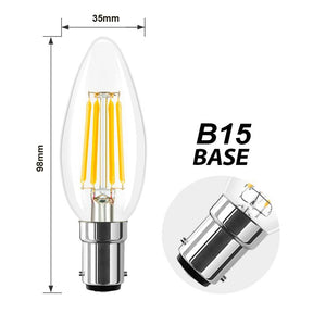 G.W.S LED Wholesale Filament LED Bulbs Vintage Style Dimmable B15 4W LED Filament Candle Light Bulb