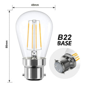 G.W.S LED Wholesale Filament LED Bulbs Vintage Style Dimmable B22 4W LED Filament Pear Light Bulb