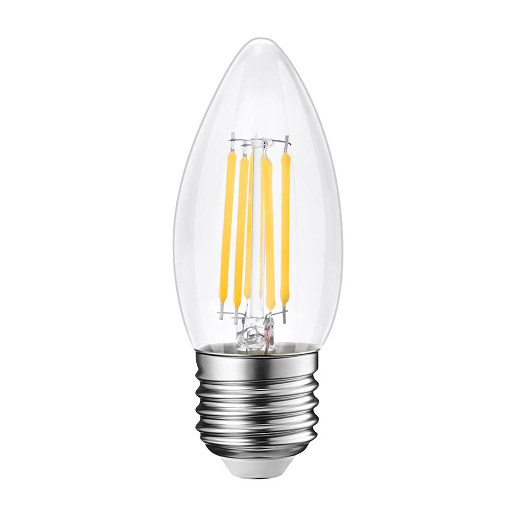 G.W.S LED Wholesale Filament LED Bulbs Vintage Style Dimmable E27 6W LED Filament Candle Light Bulb