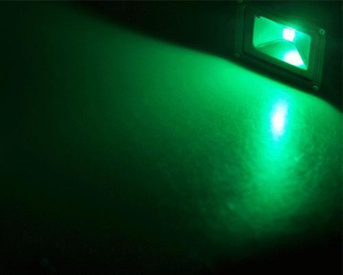 G.W.S LED Wholesale Green / 30W Slimline 30W Black Casing LED Coloured Flood Light