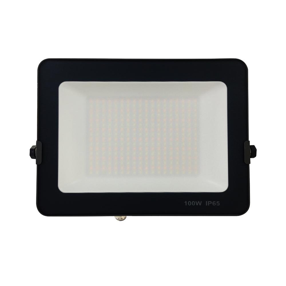 G.W.S LED Wholesale Infinity LED Floodlight 100W Infinity Black Casing Amber Colour LED Flood Light