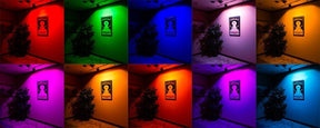 G.W.S LED Wholesale Infinity LED Floodlight Infinity Black Casing LED Colour Changing RGB Flood Light