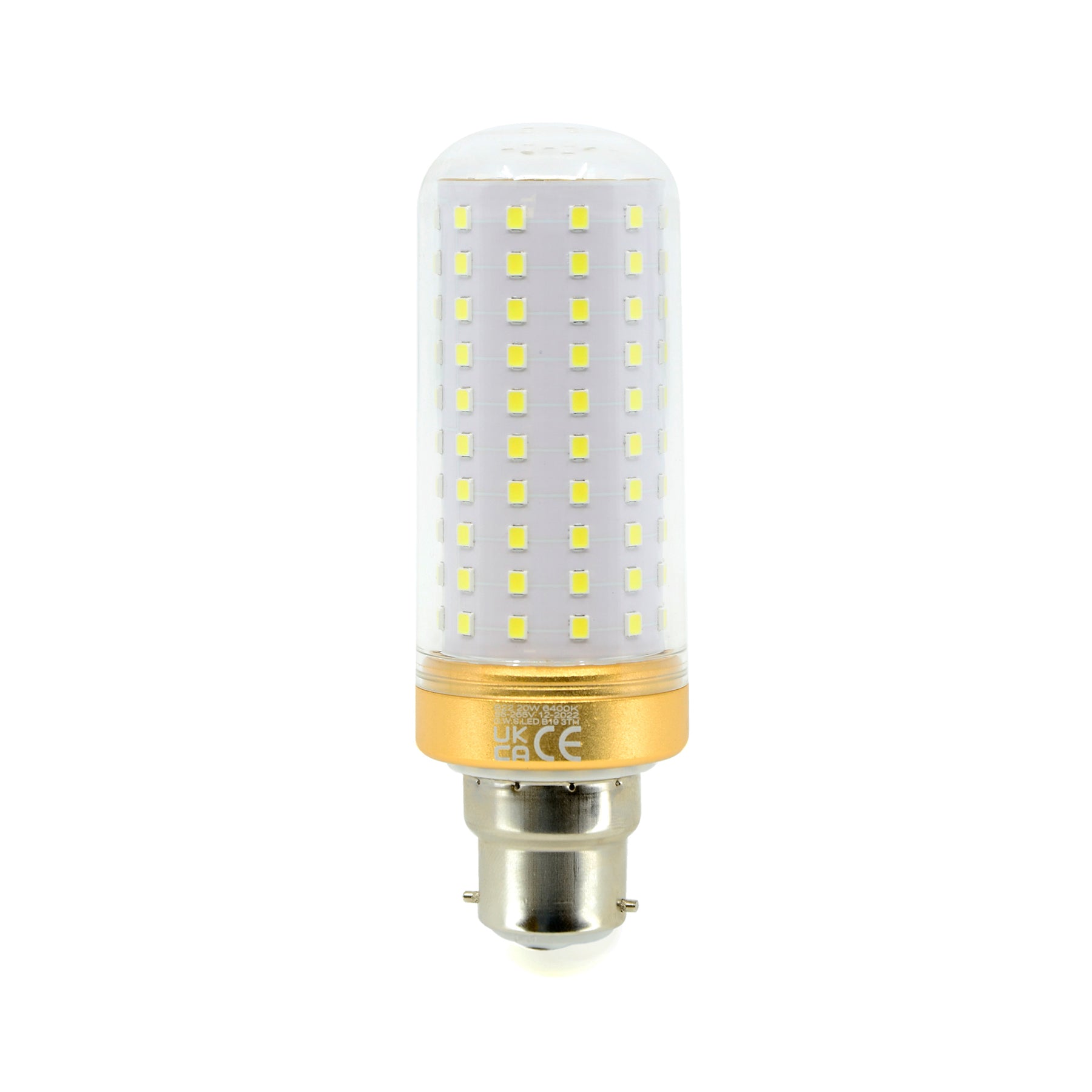 G.W.S LED Wholesale LED Bulbs 20W / Warm White (3000K) / 1 B22 Bayonet LED Corn Bulb