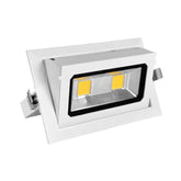 G.W.S LED Wholesale LED Downlights 40W Rectangular Adjustable Commercial LED Gimbal Scoop Downlight