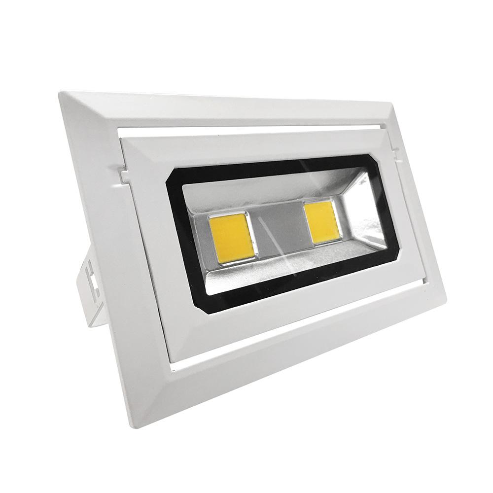 G.W.S LED Wholesale LED Downlights 40W Rectangular Adjustable Commercial LED Gimbal Scoop Downlight