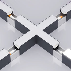 G.W.S LED Wholesale LED Linear Lights X Shape Connector For LED Linear Light