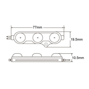 G.W.S LED Wholesale LED Module Lights AC230V 2835 1.5W 3 LEDs Signage Module Light