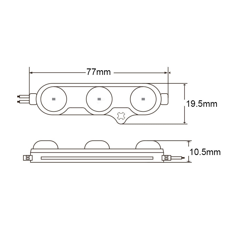 G.W.S LED Wholesale LED Module Lights AC230V 2835 1.5W 3 LEDs Signage Module Light