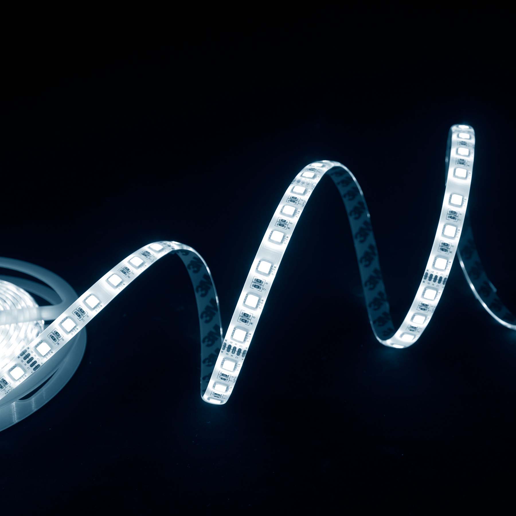 G.W.S LED Wholesale LED Strip Lights 24V IP44 5050 5 Meters 60 LEDs/M RGB+White LED Strip Light