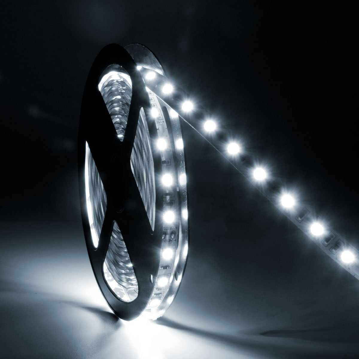 Red LED Strip Light For Footwell Lighting, 50cm (16.40/m) Self-Adhesive SMD Strip, 12V