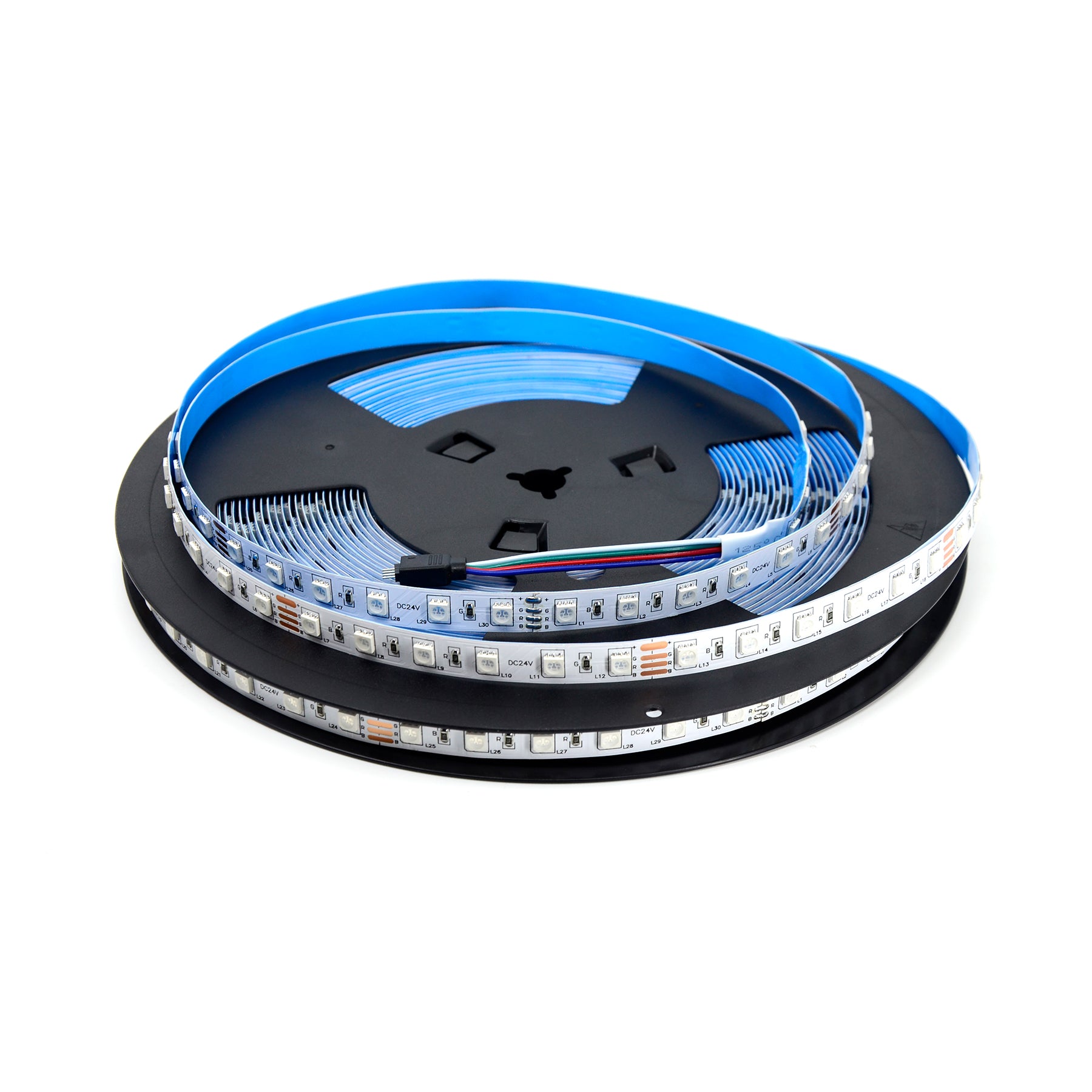 RGB Ledstrip tot 20 meter - 60 leds per meter - COMPLETE SET met afstandsbediening RGB Ledstrip tot 20 meter - 60 leds per meter - COMPLETE SET met afstandsbediening