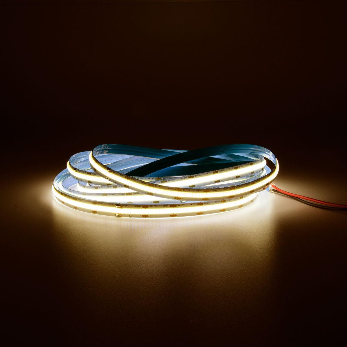 G.W.S LED Wholesale LED Strip Lights IP20 (Non-Waterproof) / Warm White (3000K) / Strip Only 12V IP20 5 Meters COB LED Strip Light 384 LEDs/M
