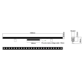G.W.S LED Wholesale LED Wall Washer RGB / 36W 24V 36W LED Wall Washer RGB with RF Remote