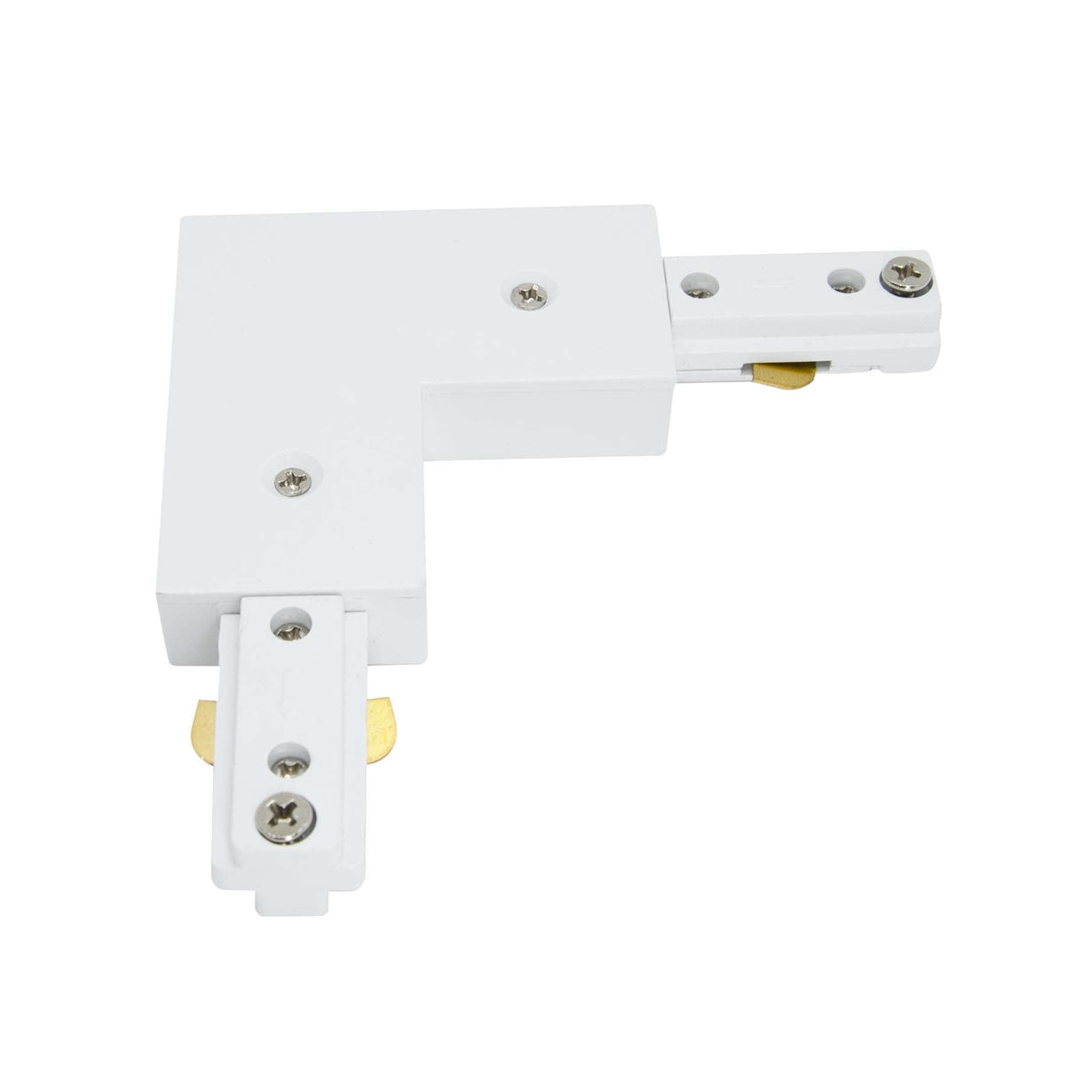 G.W.S LED Wholesale Ltd. 1 Circuit / White L Shape Connector For LED Track Light