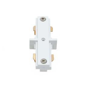 G.W.S LED Wholesale Ltd. 1 Circuit / White Straight Connector For LED Track Light