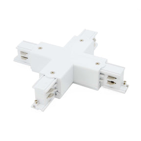 G.W.S LED Wholesale Ltd. 3 Circuits / White X Shape Connector For LED Track Light