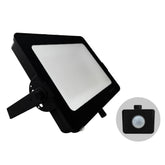 G.W.S LED Wholesale Ltd. Infinity LED Floodlight 200W / Tricolour (3000K+4000K+6000K) / PIR Motion Sensor Infinity Black Casing Tri-Colour LED Flood Light With PIR Motion Sensor