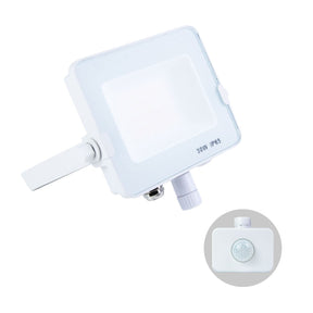 G.W.S LED Wholesale Ltd. Infinity LED Floodlight 30W / Tricolour (3000K+4000K+6000K) / PIR Motion Sensor Infinity White Casing Tri-Colour LED Flood Light With PIR Motion Sensor