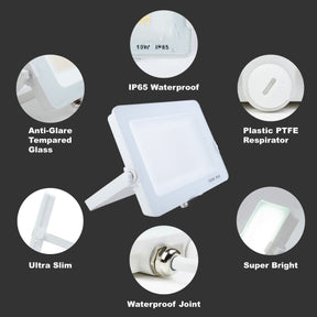 G.W.S LED Wholesale Ltd. Infinity LED Floodlight Infinity White Casing Tri-Colour (3000K/4000K/6000K) LED Flood Light