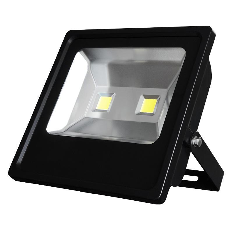 G.W.S LED Wholesale Ltd. Slim LED Floodlights 100W / Warm White (3500K) Slim Black Casing LED Flood Light