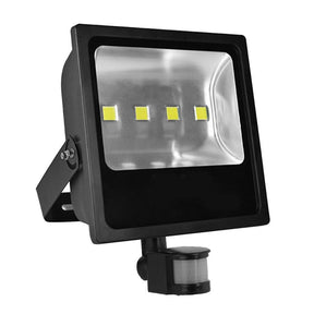 G.W.S LED Wholesale Ltd. Slim LED Floodlights 200W / Warm White (3500K) / PIR Motion Sensor Slim Black Casing LED PIR Flood Light