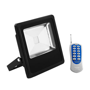 G.W.S LED Wholesale Ltd. Slim LED Floodlights 20W / RGB Slimline Black Casing LED Colour Changing RGB Flood Light