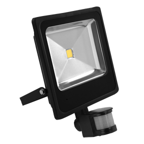G.W.S LED Wholesale Ltd. Slim LED Floodlights 50W / Warm White (3500K) / PIR Motion Sensor Slim Black Casing LED PIR Flood Light