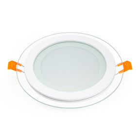 G.W.S LED Wholesale Recessed LED Panel Lights Recessed Round Crystal Glass Edge LED Panel Light