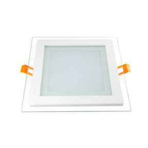 G.W.S LED Wholesale Recessed LED Panel Lights Recessed Square Crystal Glass Edge LED Panel Light 3 Colours Built-In