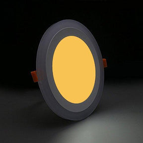 G.W.S LED Wholesale Recessed Round Blue Edge Lit LED Panel Light