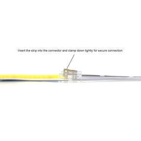 G.W.S LED Wholesale Strip Connectors 1 End Wire Connector For Single Colour LED COB Strip Lights