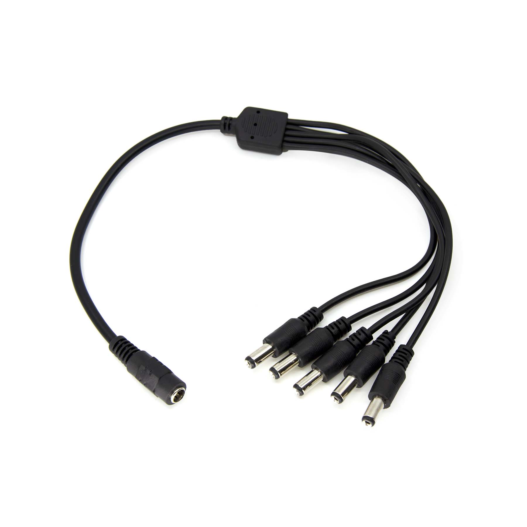 G.W.S LED Wholesale Strip Connectors 1 Female to 5 Male 5.5mmx2.1mm DC Power Splitter Cable